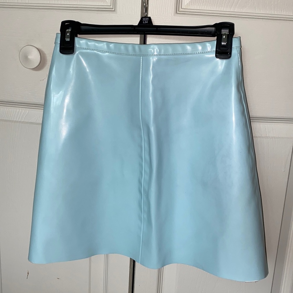 American Apparel Vinyl Mini Skirt